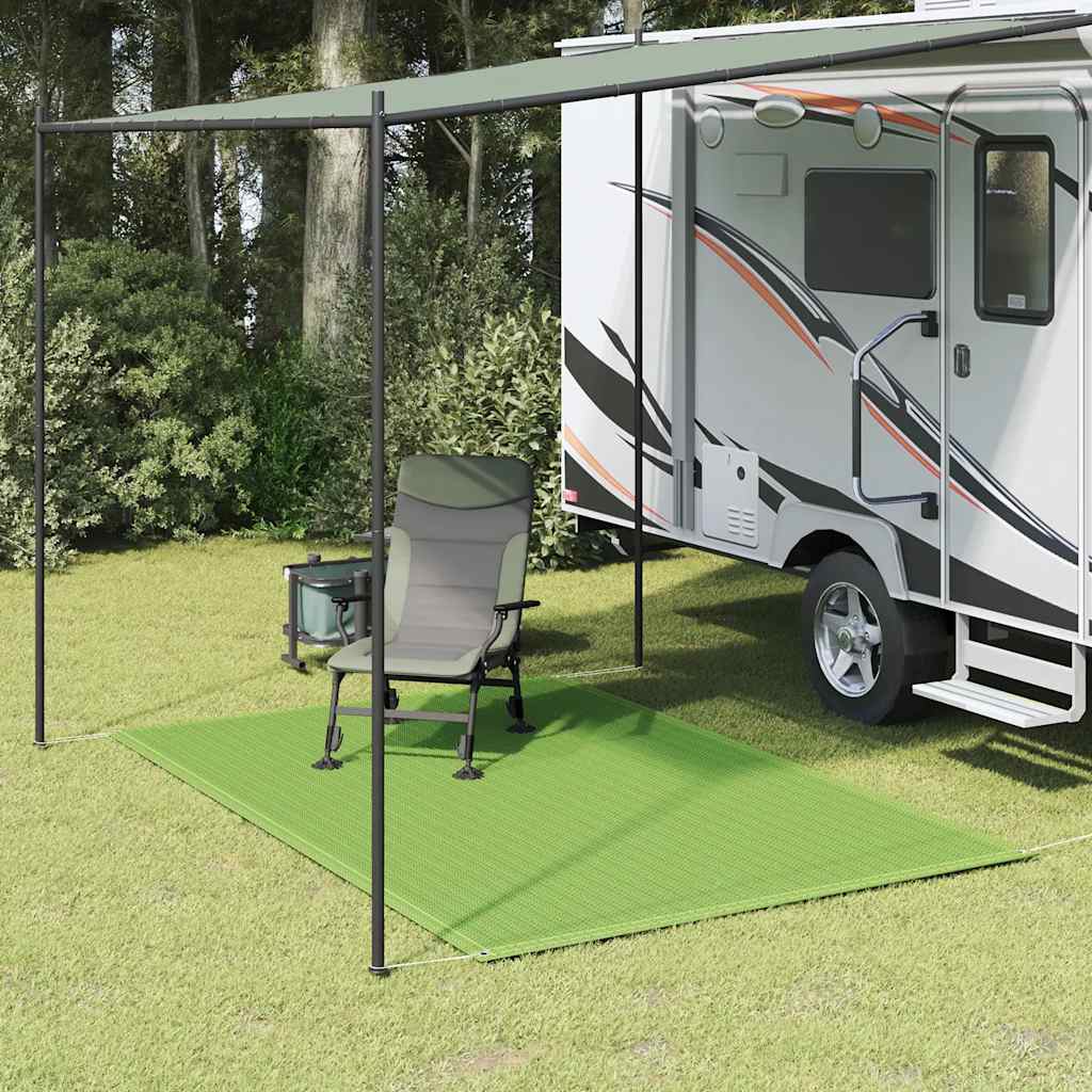 HORIDG Tent Carpet Light 250x300 cm HDPE - Green