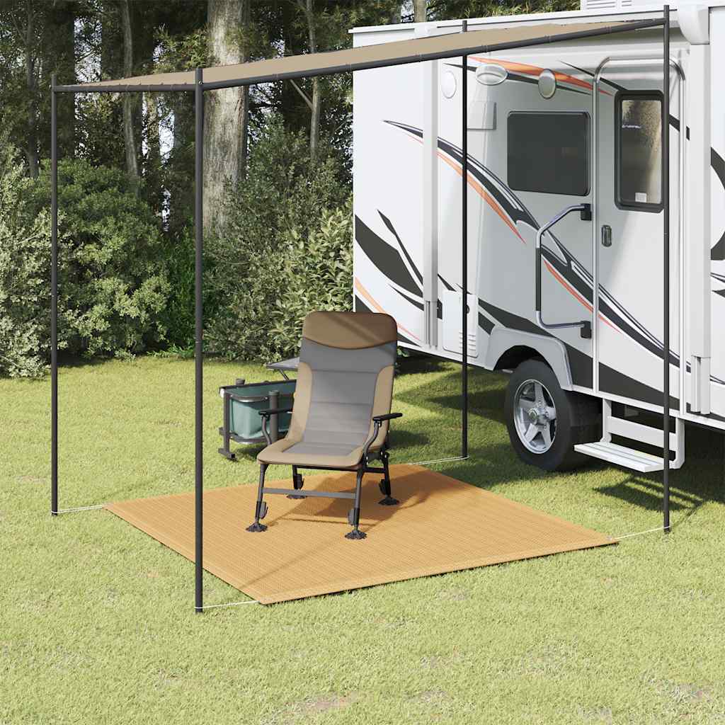FLECOVE Tent Carpet Sand 200x200 cm HDPE