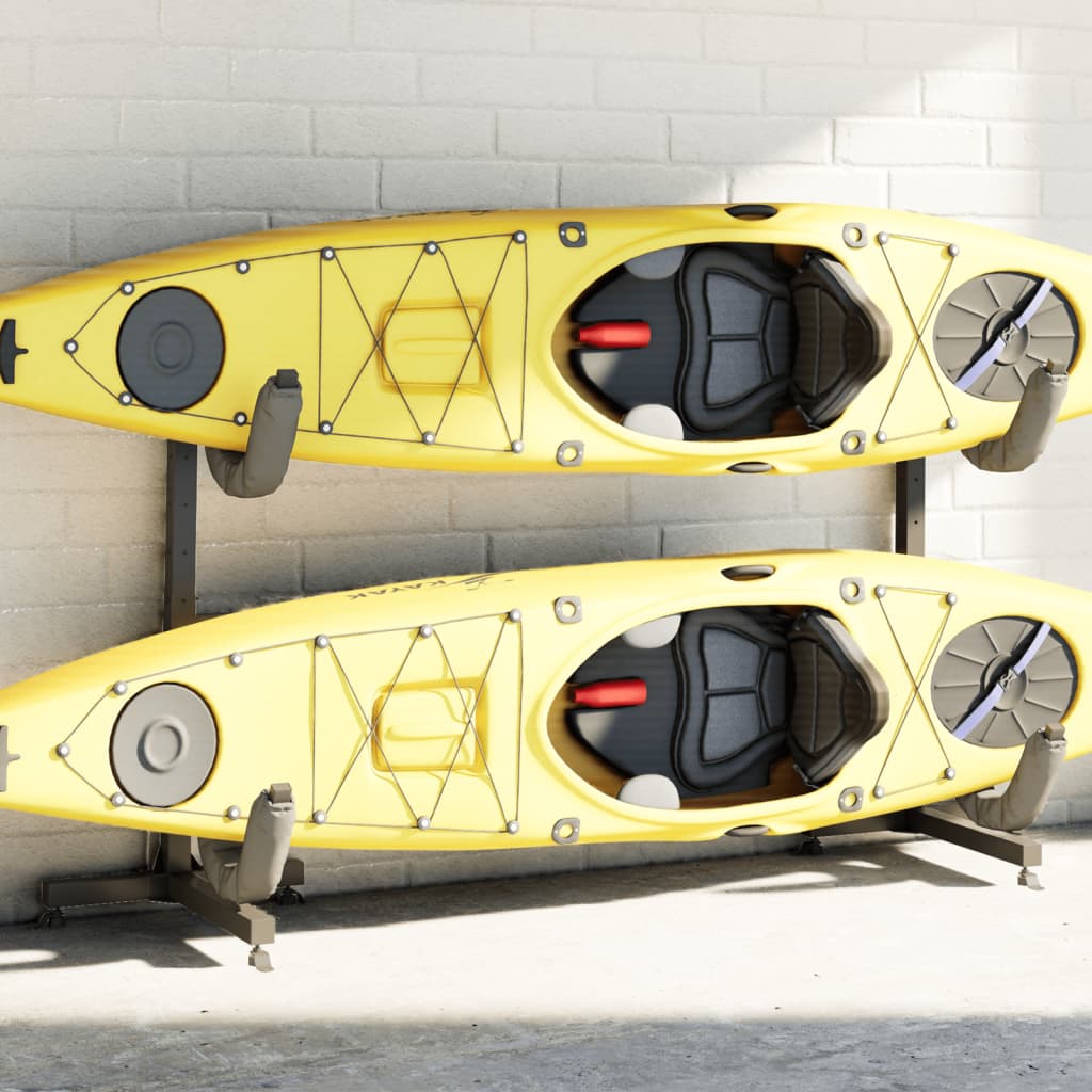 Kayak Storage Rack for 2 Kayak 250x57x127.5 cm Steel