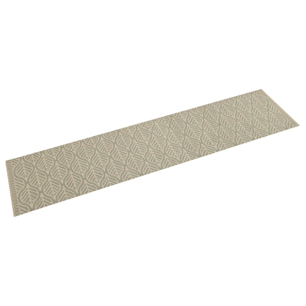 Kitchen Rug Washable Leaves 60x300 cm Velvet