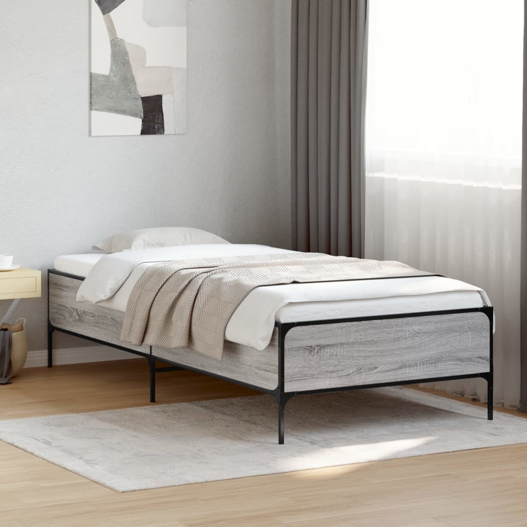 Bedframe Grey Sonoma 90x190cm Single
