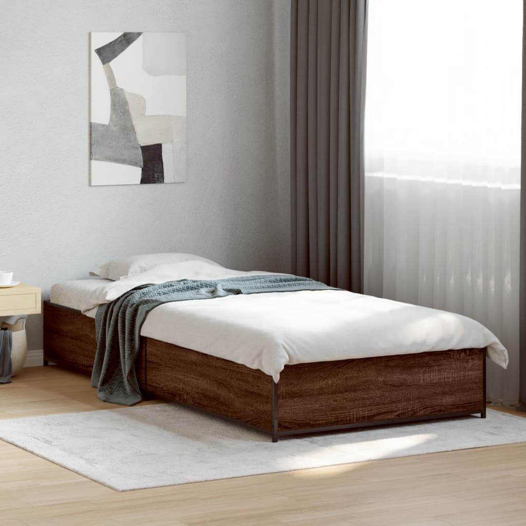 Bedframe Brown Oak 75x190cm Small Single