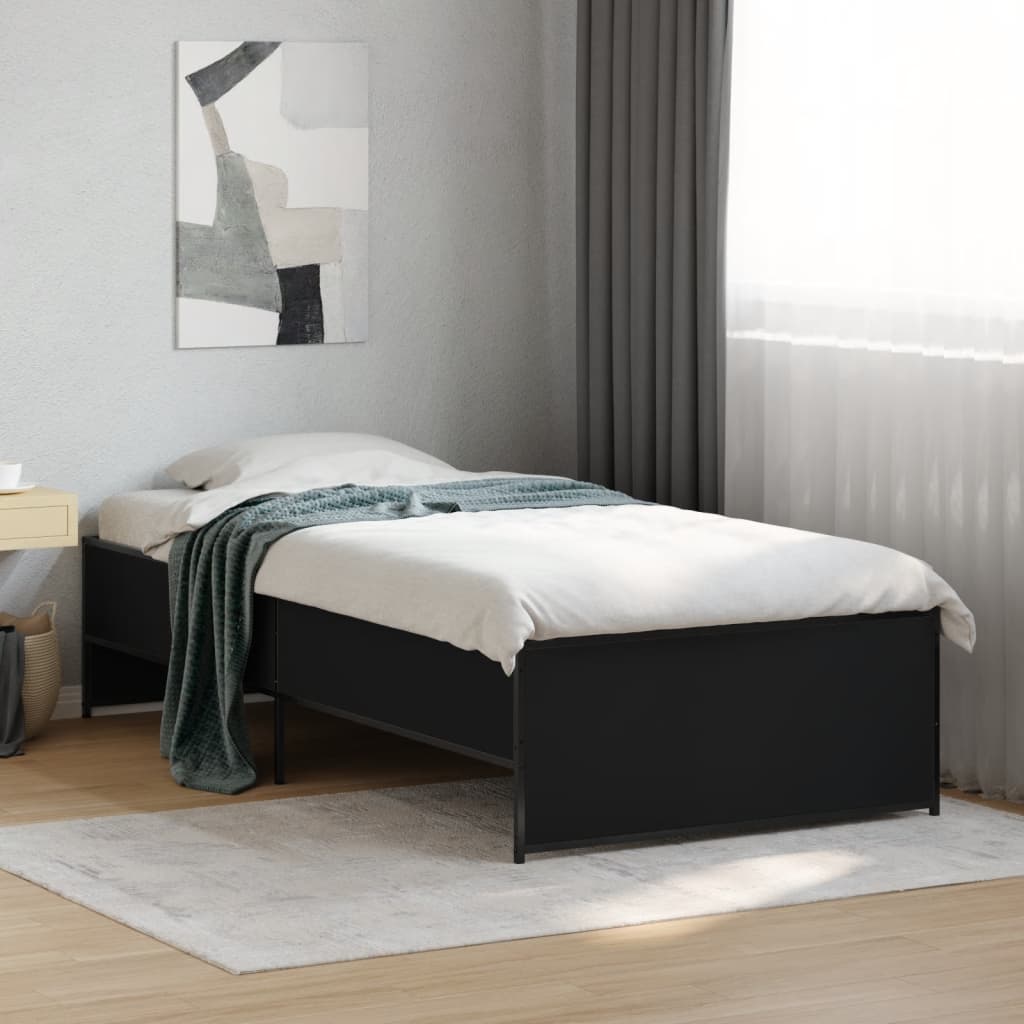 Bedframe Black 90x190cm Single