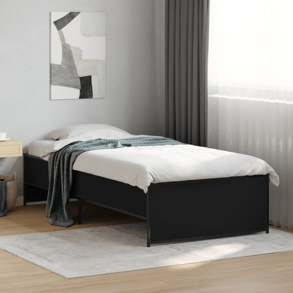 Bedframe Black 75x190cm Small Single