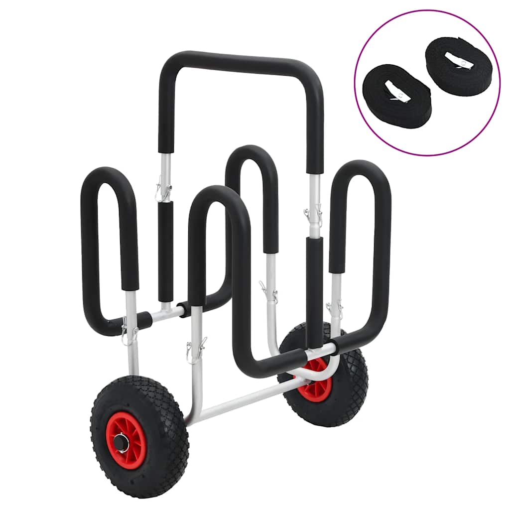 SUP Trolley for 2 Surfboards 90 kg Aluminium