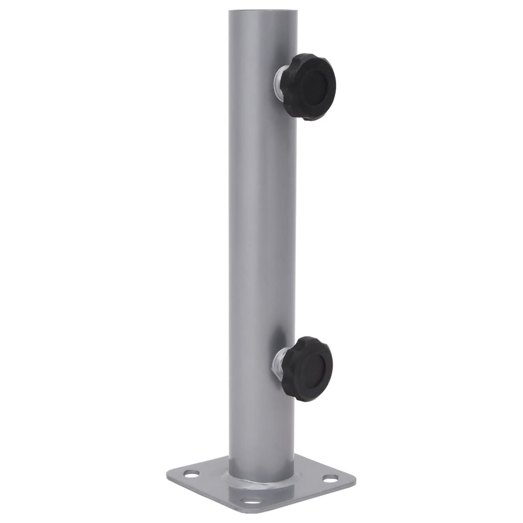 ASLGLEN Parasol Base for Dia 32/34/38 mm Pole Steel - Silver
