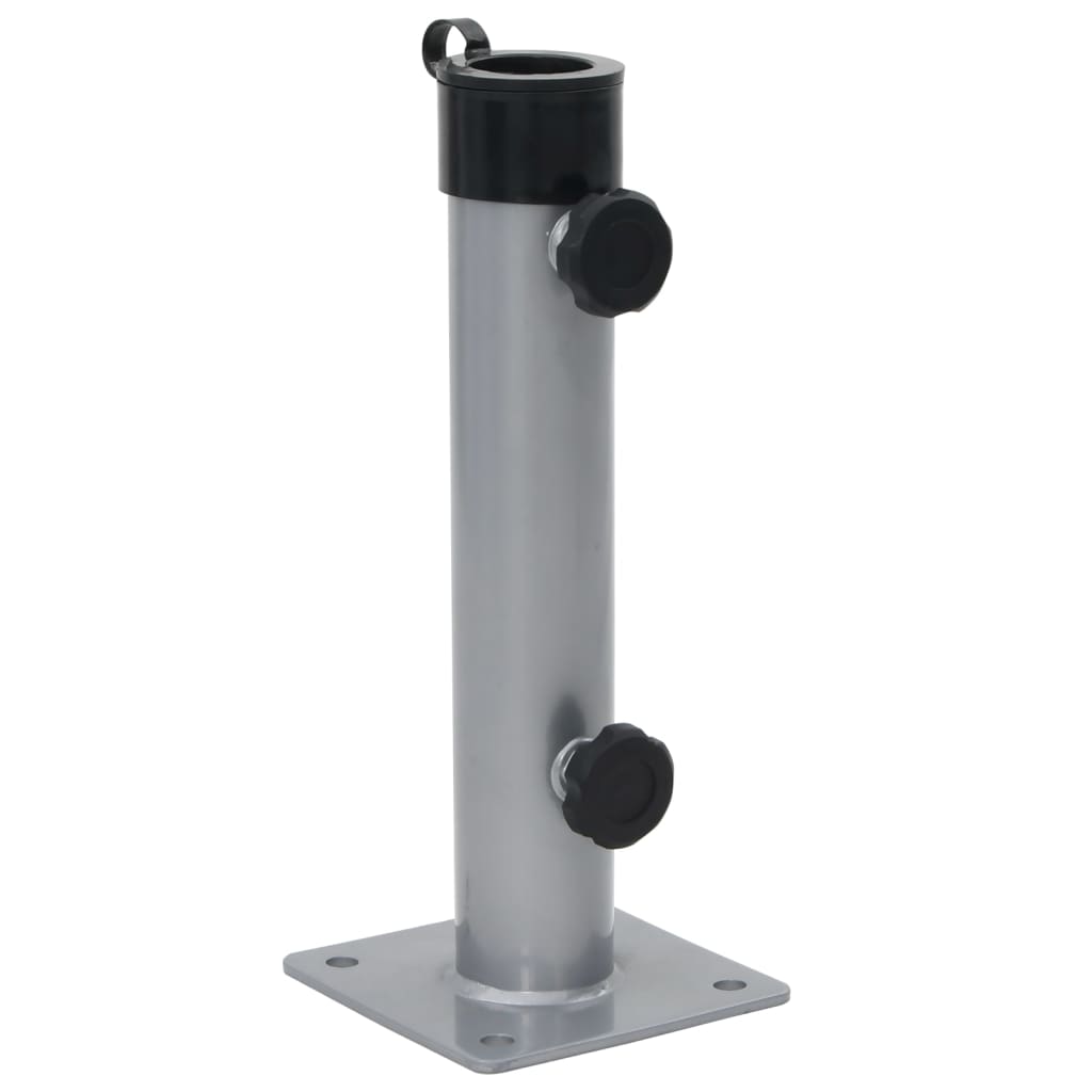 ASLGLEN Parasol Base for Dia 38/48 mm Pole Steel - Silver