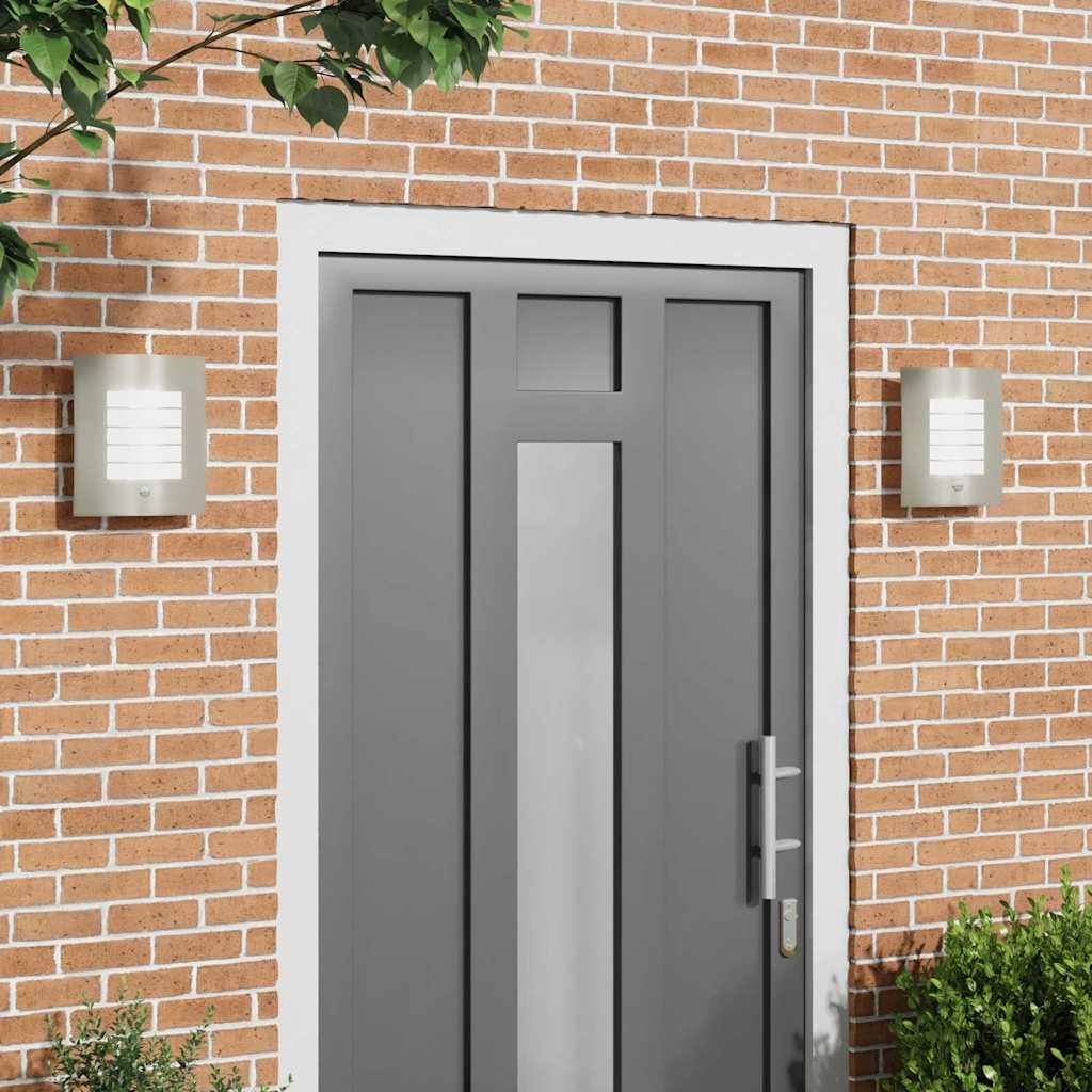 TONGLEN Outdoor Wall Light 2 pcs 23.5x9x26 cm - Silver