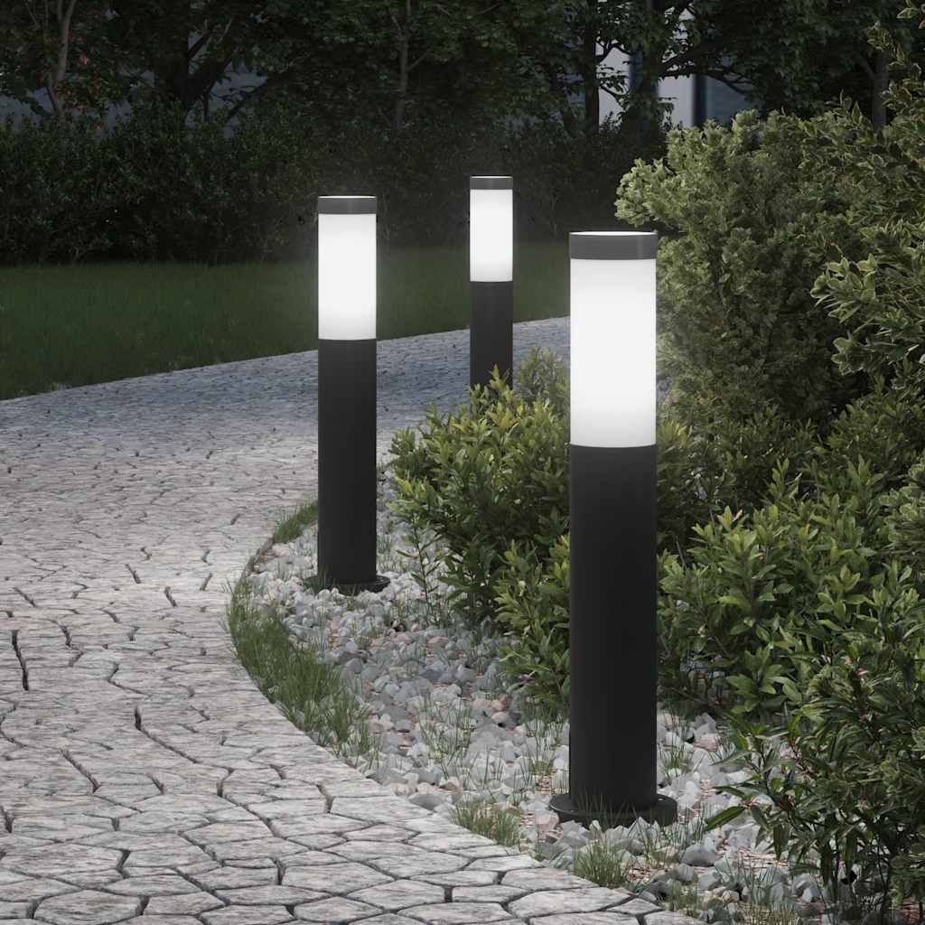 TONGLEN Bollard Lights 3pcs 50 cm Stainless IP44 Steel