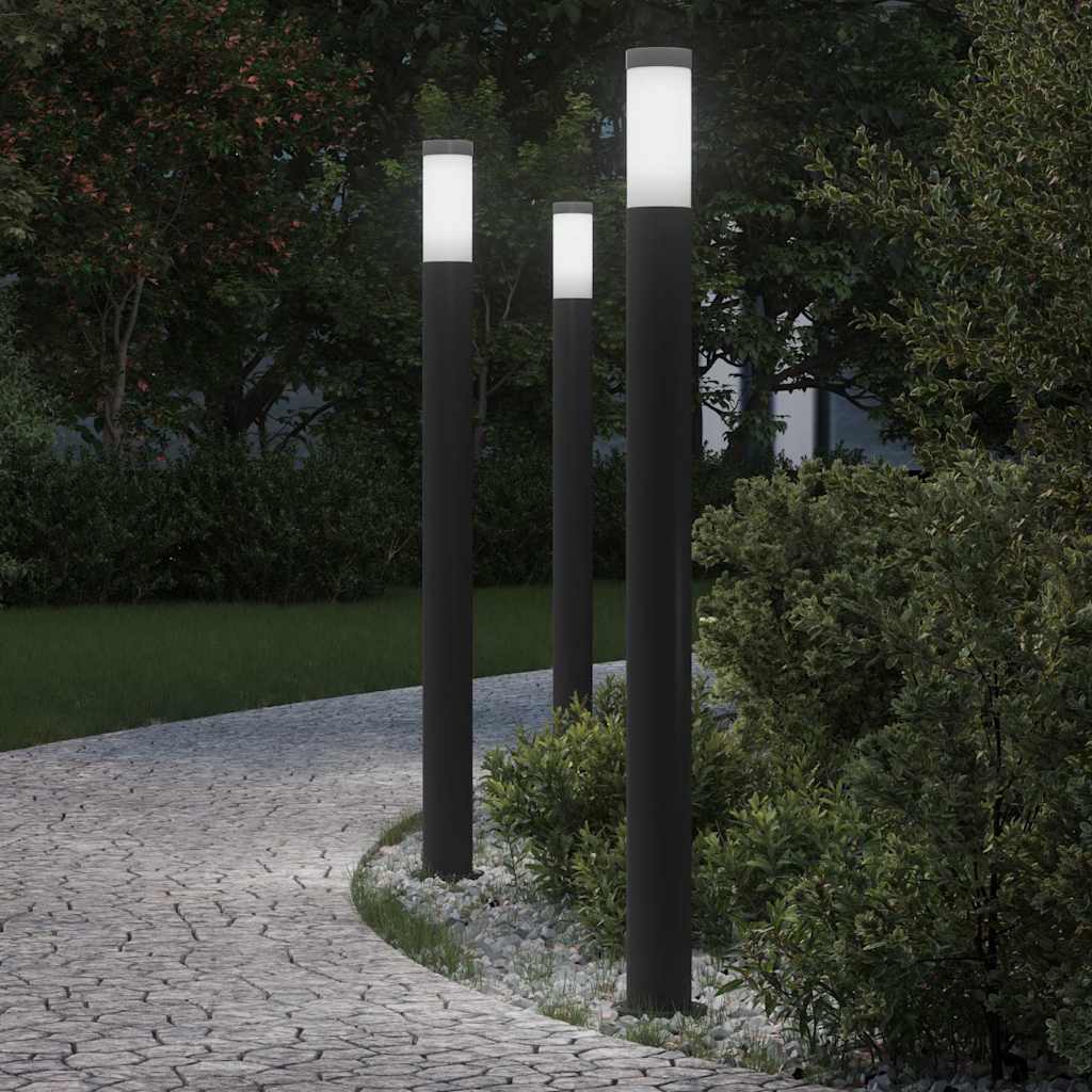 TONGLEN Bollard Lights 3pcs 110 cm Stainless IP44 Steel