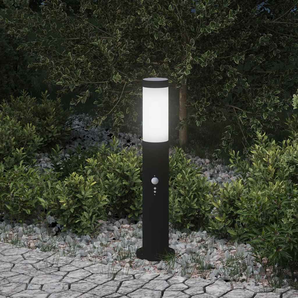 TONGLEN Bollard Light with Sensor 50 cm Stainless IP44 Steel