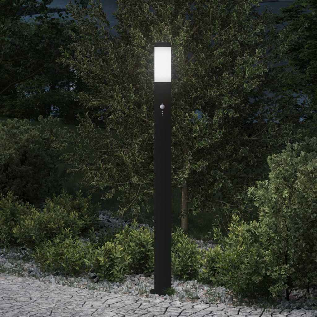 TONGLEN Bollard Light with Sensor 110 cm Stainless IP44 Steel