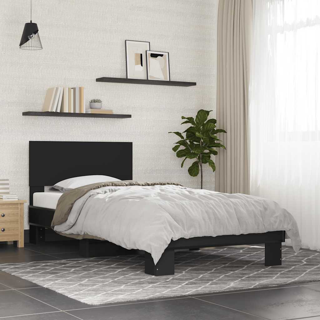 Bedframe Black 75x190cm Small Single