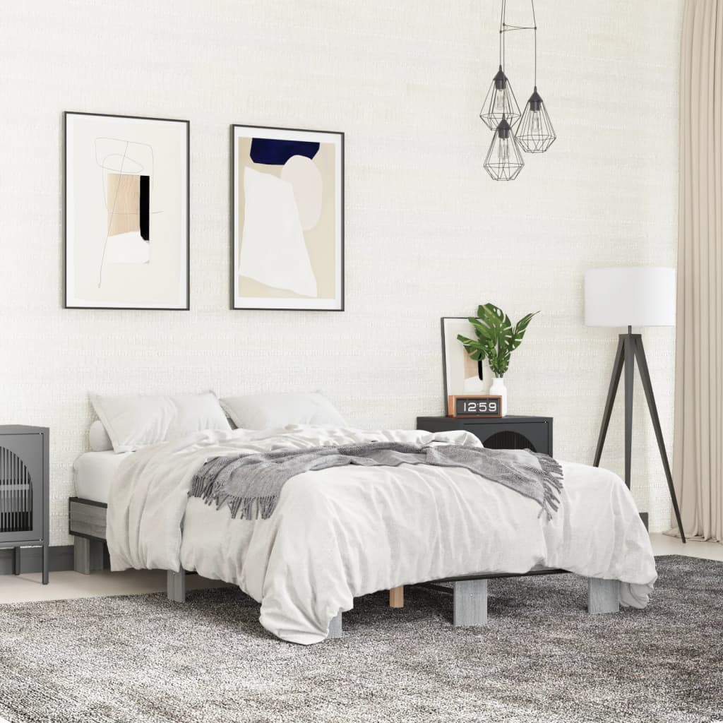 Bedframe Grey Sonoma 120x200cm