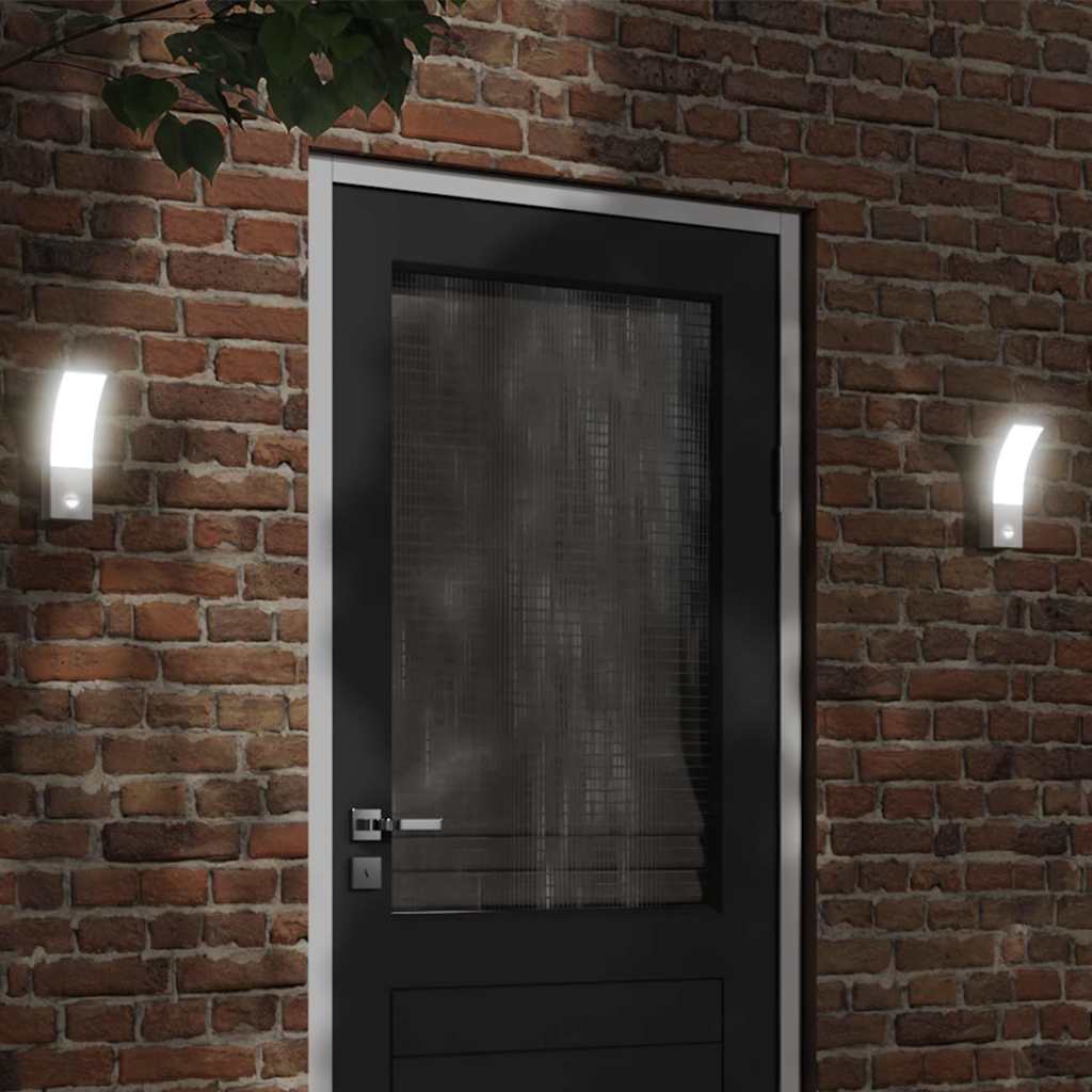 CRBURY Outdoor LED Wall Light with Sensor Die-cast Aluminium - White