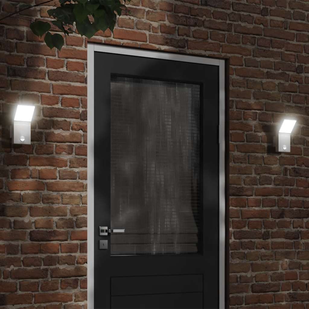 CRBURY Outdoor LED Wall Light with Sensor Die-cast Aluminium - White