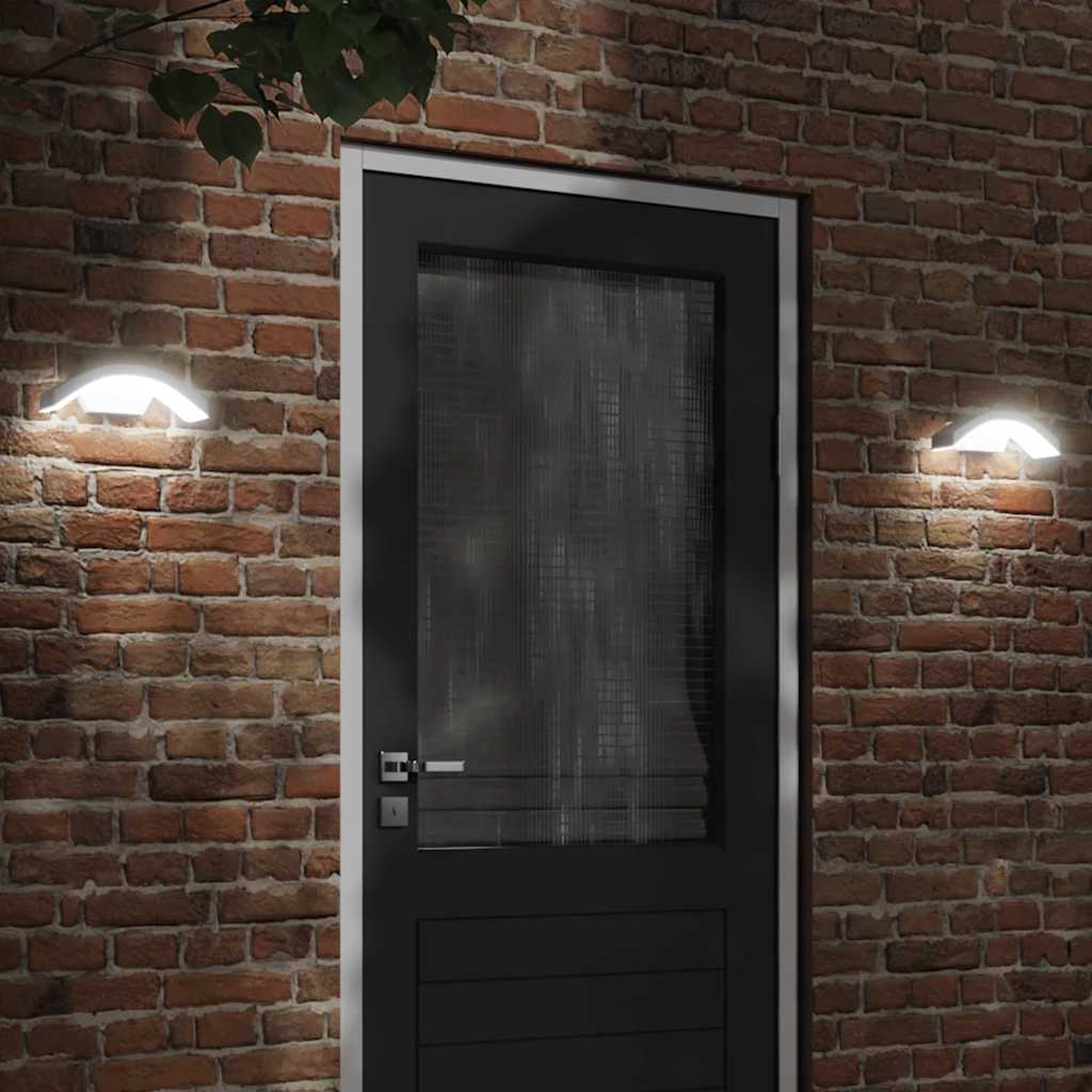 CRBURY Outdoor LED Wall Lights 2pcs Die-cast Aluminium - White
