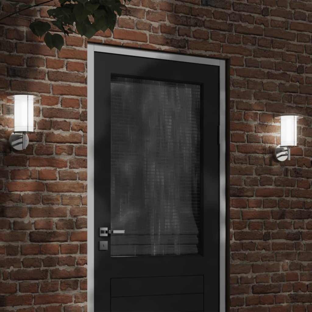 CRBURY Outdoor Wall Light Stainless Steel - Silver