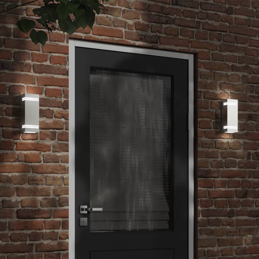 CRBURY Outdoor Wall Light Stainless Steel - Silver