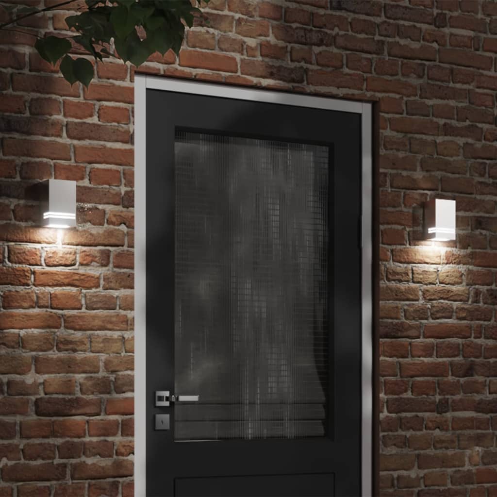 CRBURY Outdoor Wall Light Stainless Steel - Silver