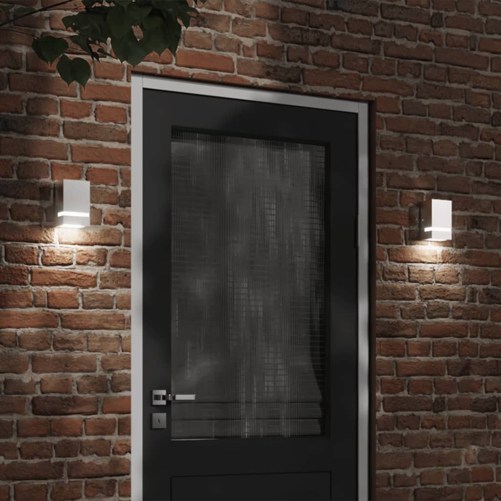 CRBURY Outdoor Wall Light Stainless Steel - Silver