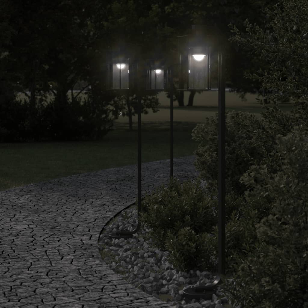 BAPARK Outdoor Floor Lamp 100 cm Stainless Steel - Black