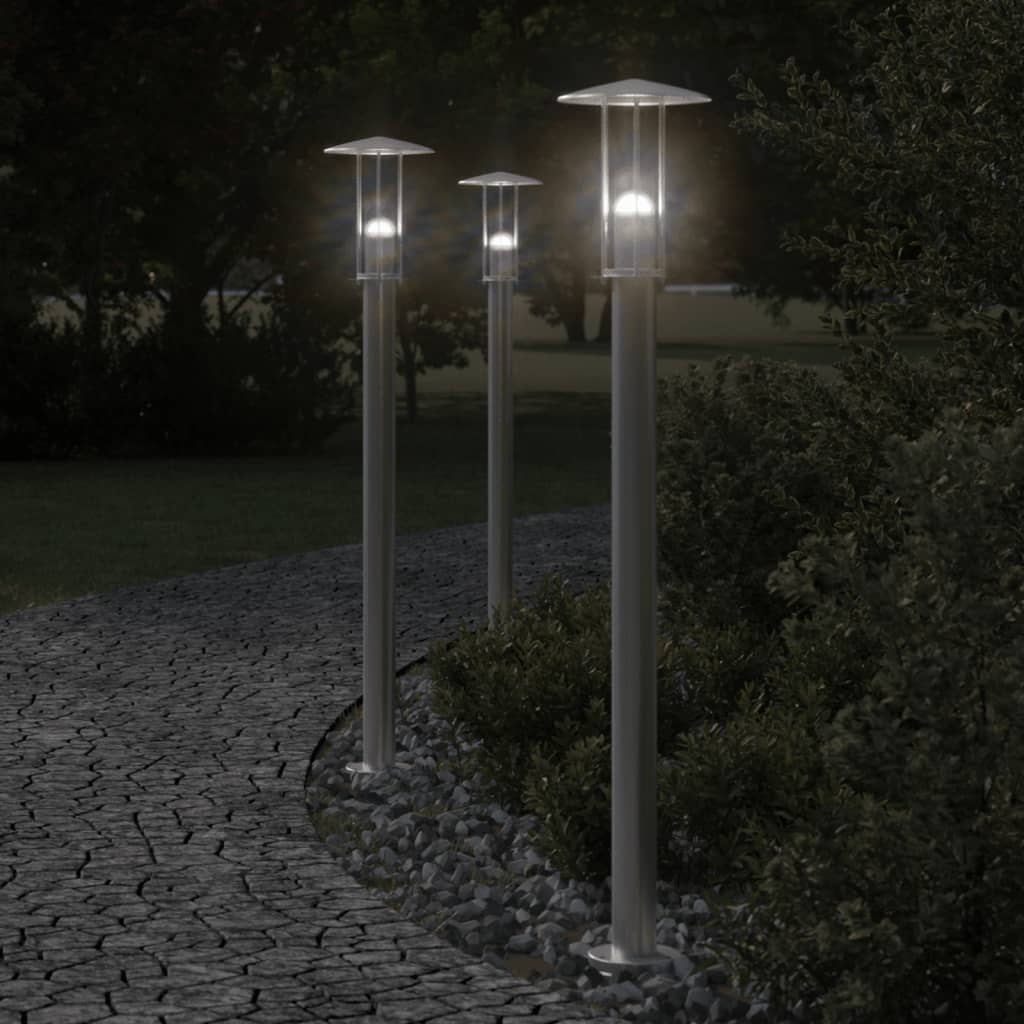 BAPARK Outdoor Floor Lamp 100 cm Stainless Steel - Silver