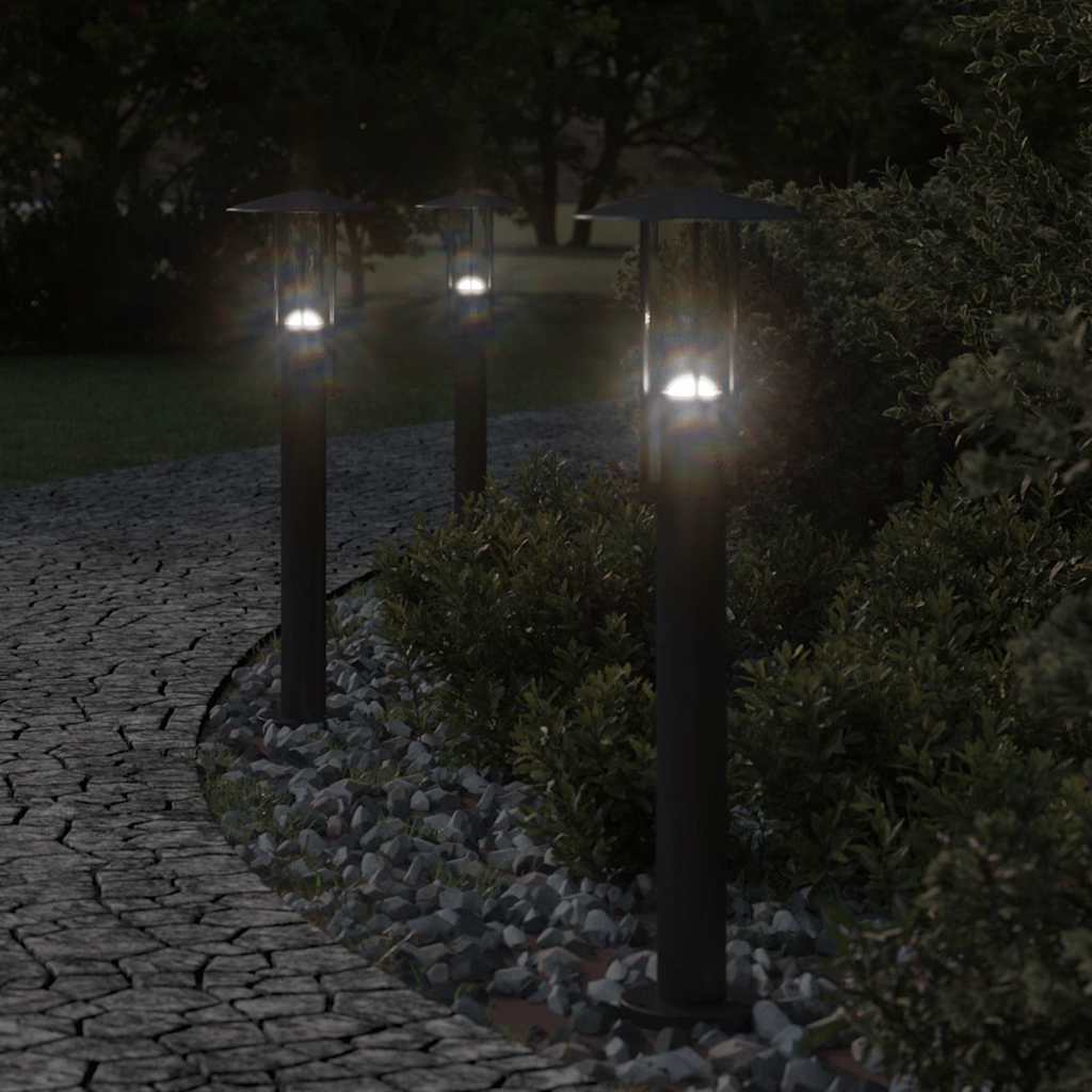 BAPARK Outdoor Floor Lamp 60 cm Stainless Steel - Black