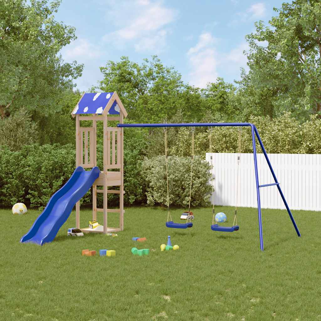 MOAMERE Outdoor Playset Solid Wood - Pine