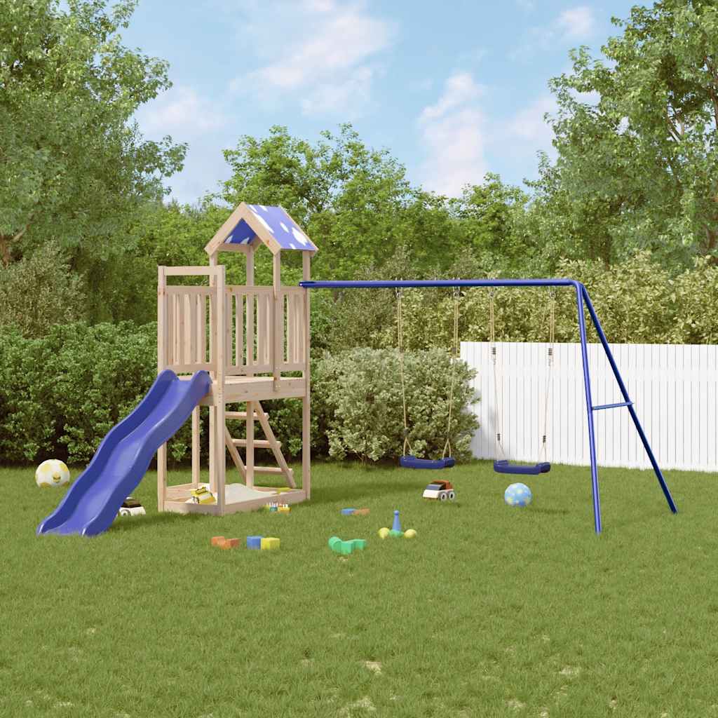 GAVALE Outdoor Playset Solid Wood - Pine