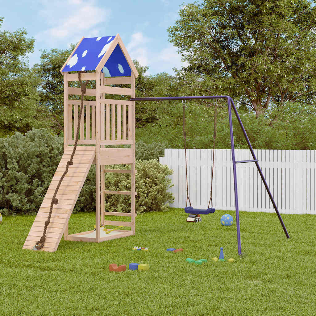 CAOMERE Outdoor Playset Solid Wood - Pine