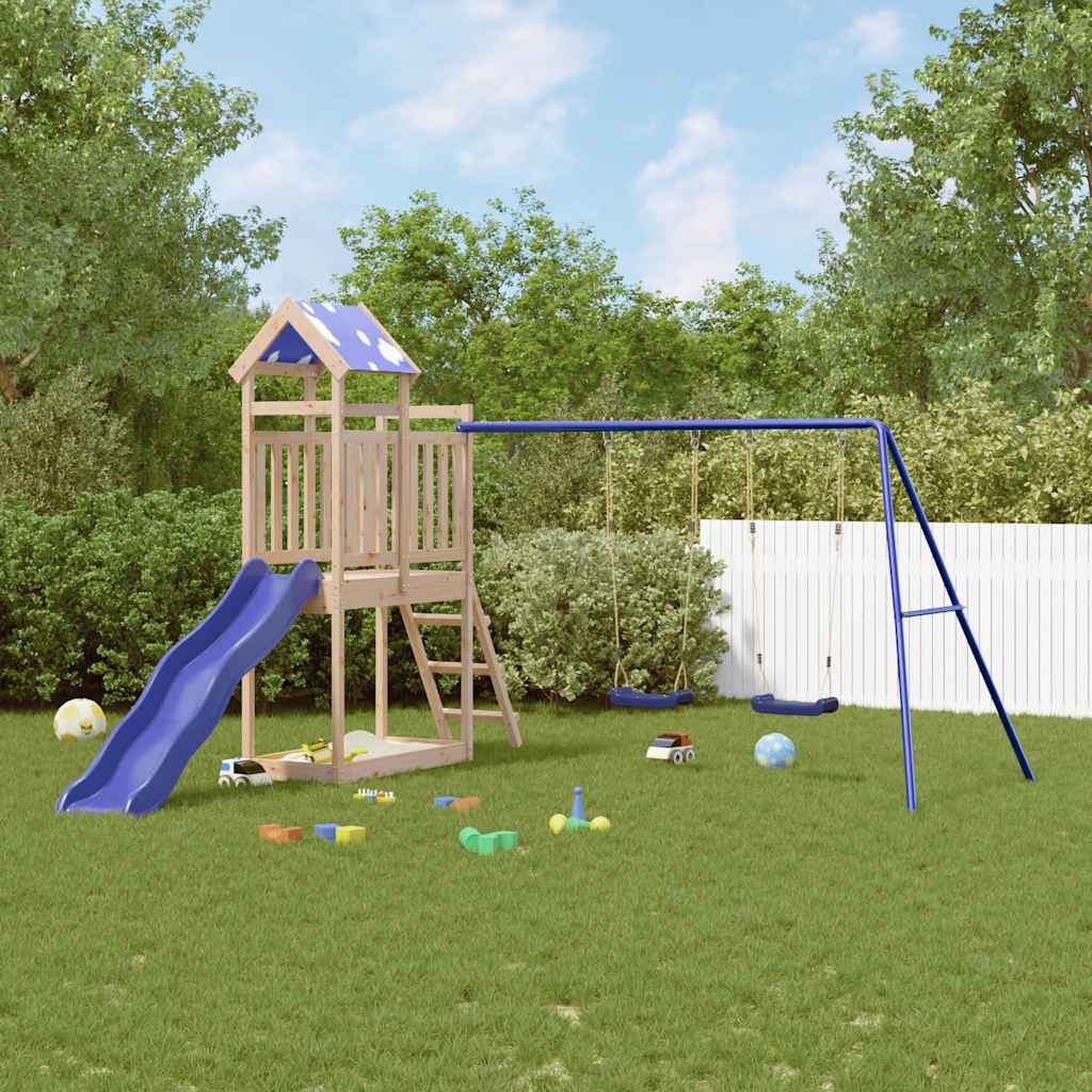 CAOMERE Outdoor Playset Solid Wood - Pine
