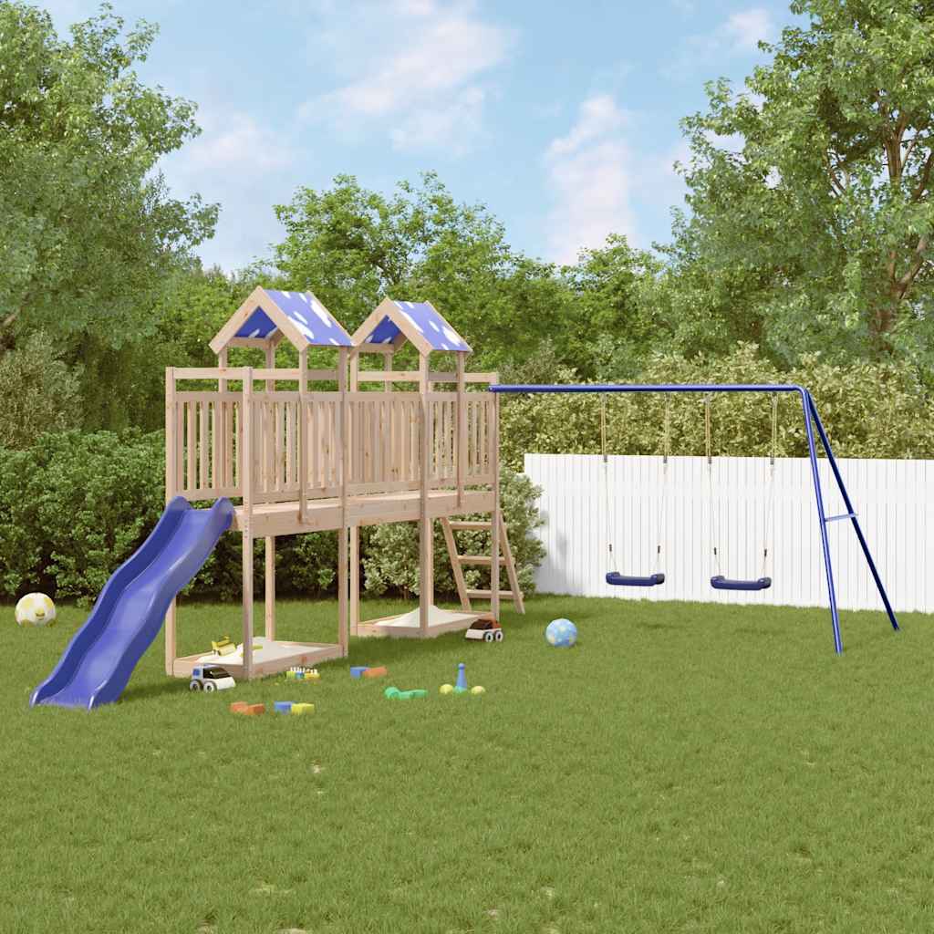 CAOMERE Outdoor Playset Solid Wood - Pine