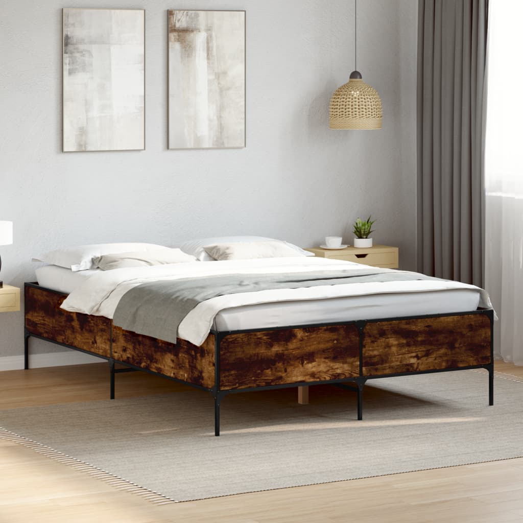 Bedframe Smoked Oak 160x200cm