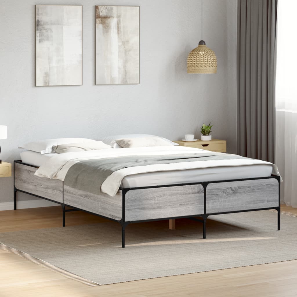 Bedframe Grey Sonoma 140x200cm