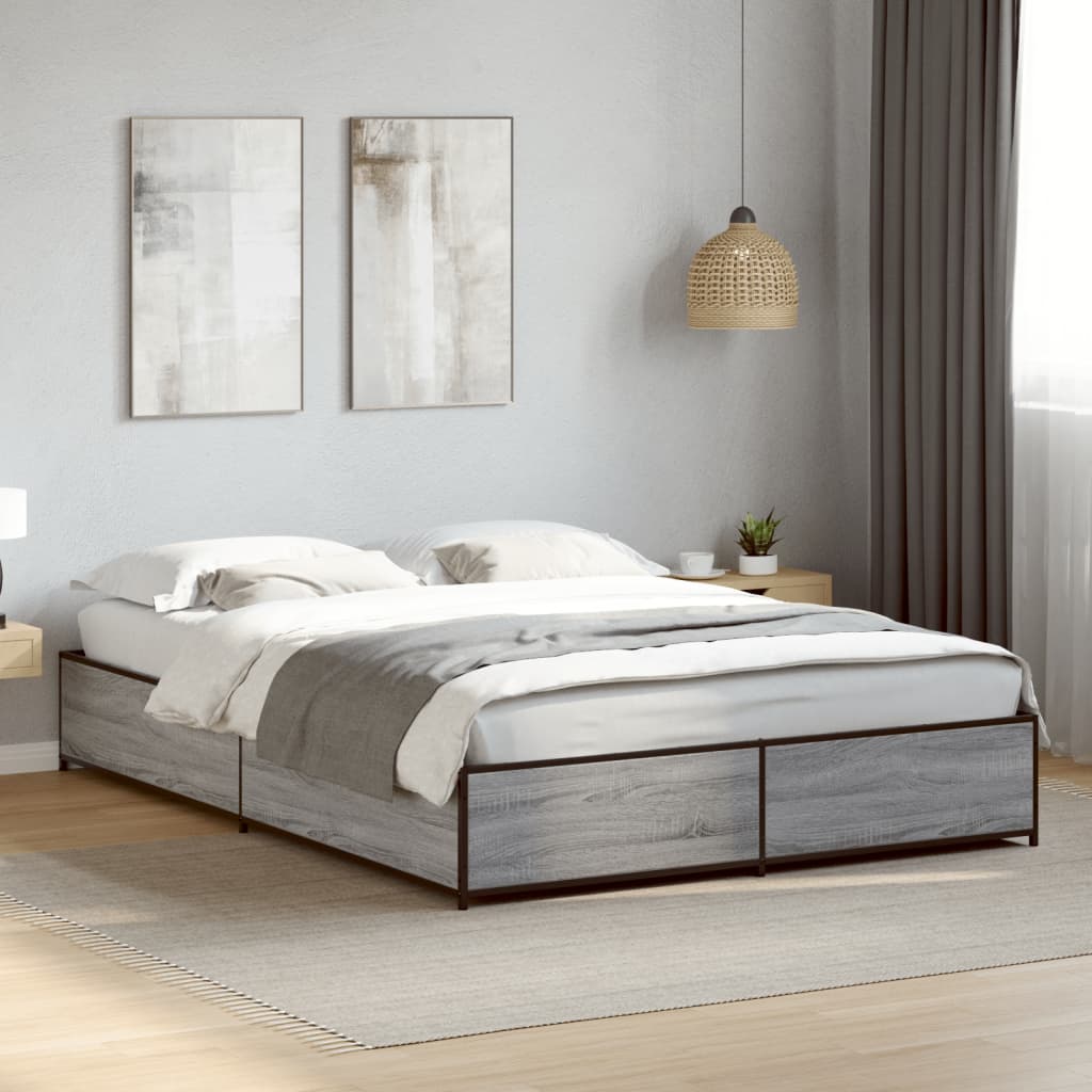 Bedframe Grey Sonoma 120x190cm Small Double