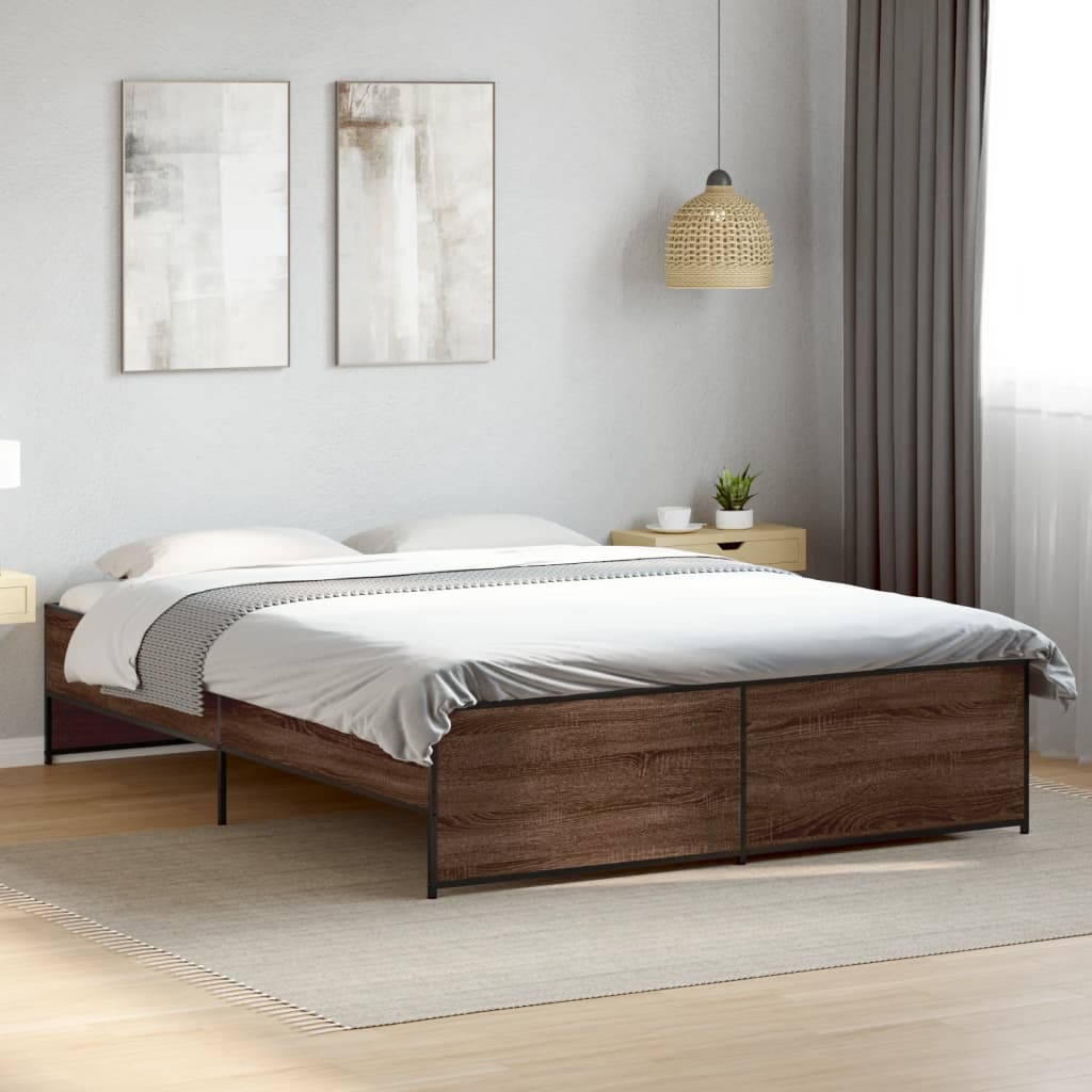 Bedframe Brown Oak 150x200cm King Size