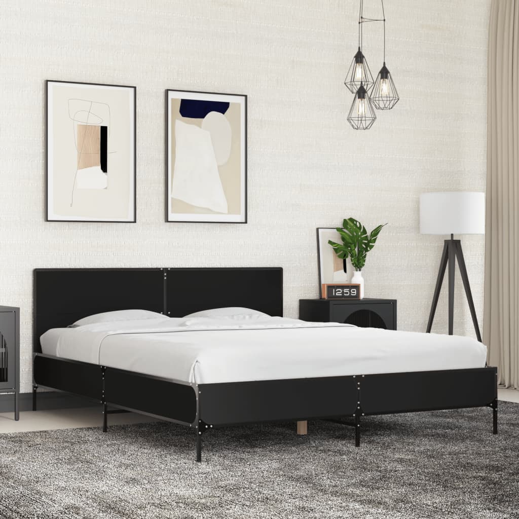 Bedframe Black 150x200cm King Size