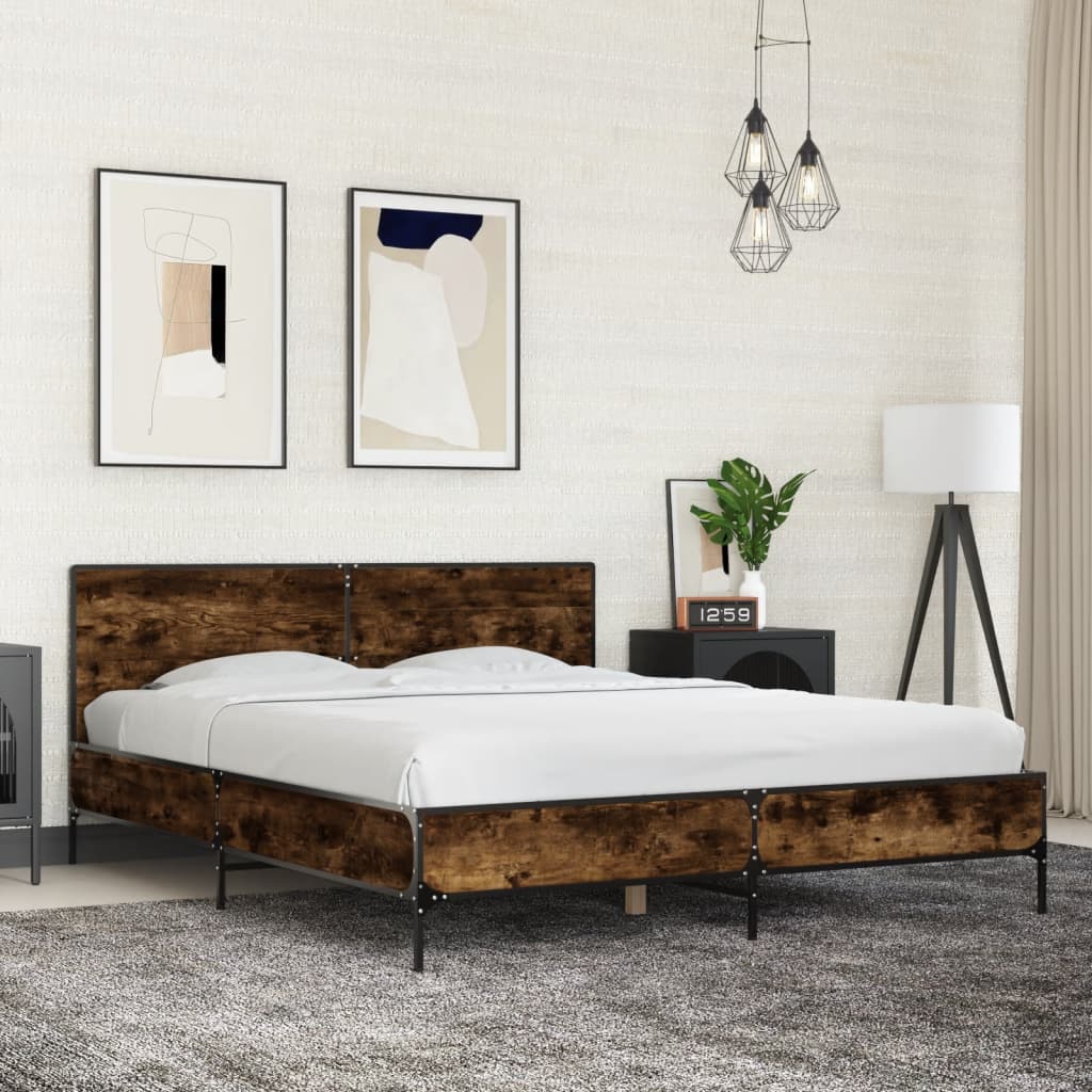 Bedframe Smoked Oak 150x200cm King Size