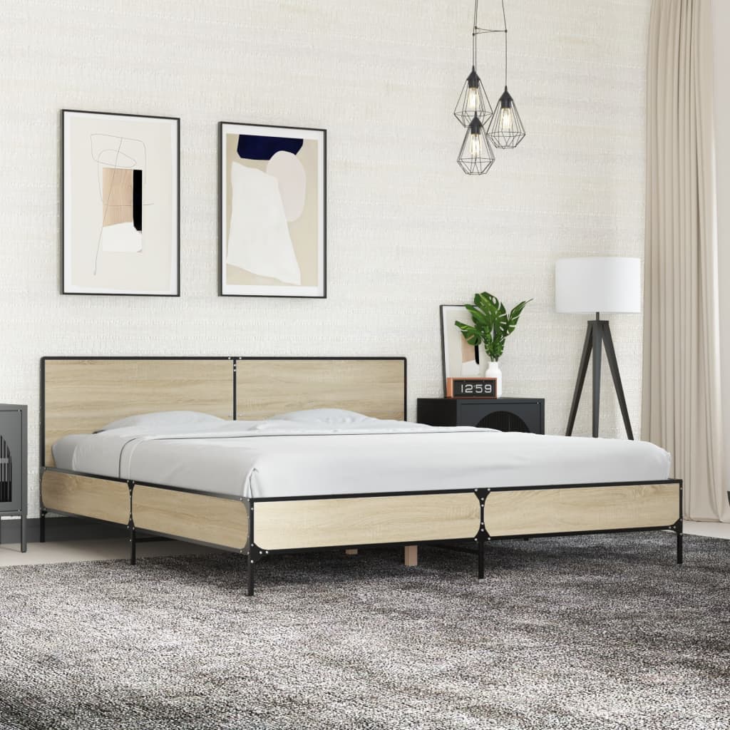 Bedframe Sonoma Oak 180x200cm Super King