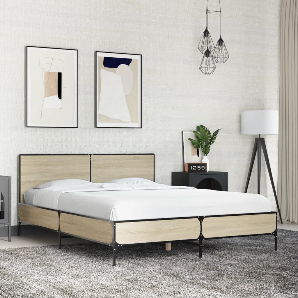 Bedframe Sonoma Oak 120x190cm Small Double