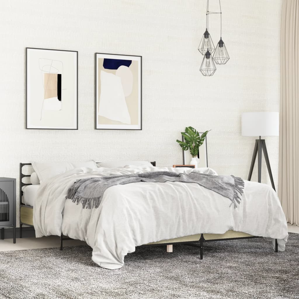 Bedframe Sonoma Oak 150x200cm King Size