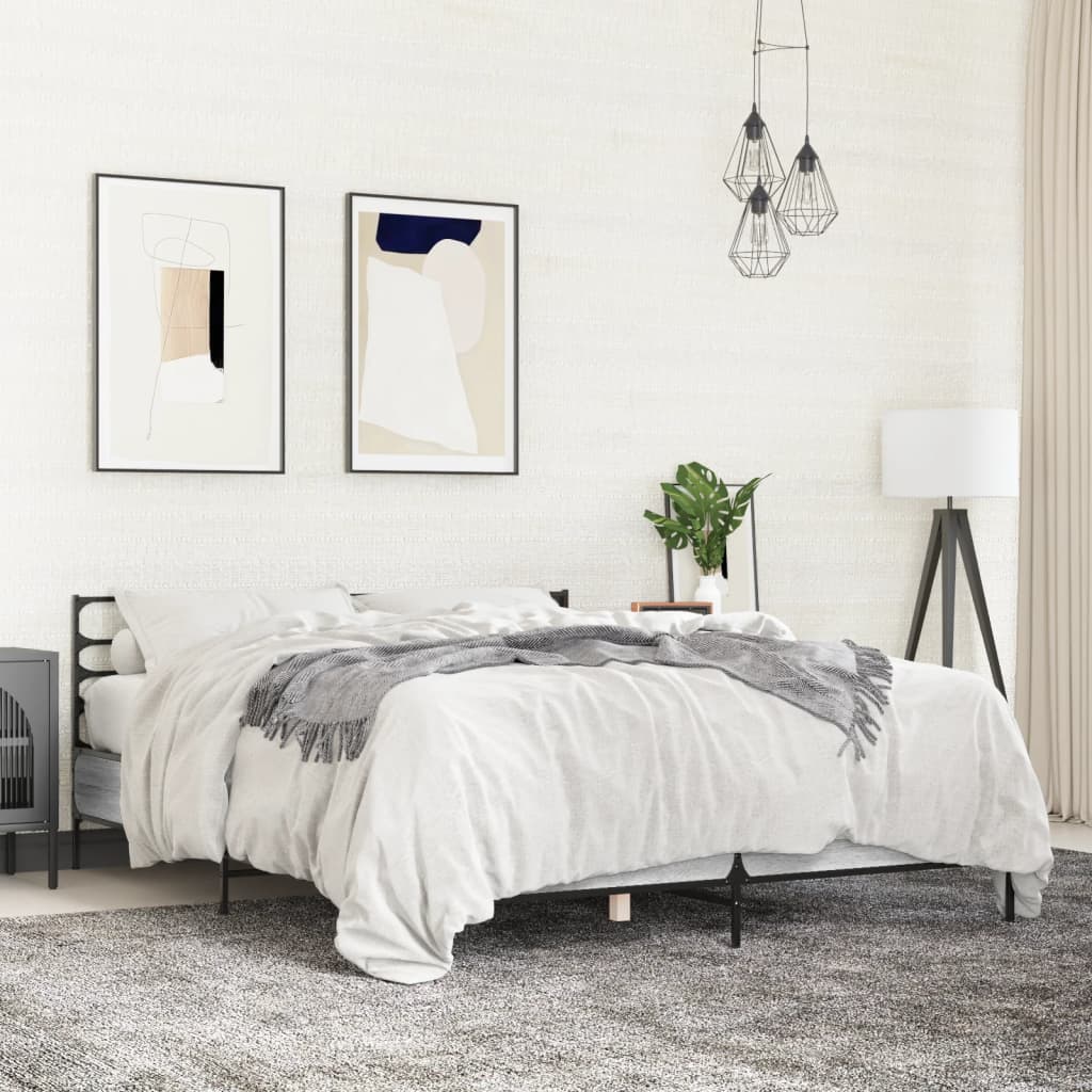 Bedframe Grey Sonoma 150x200cm King Size