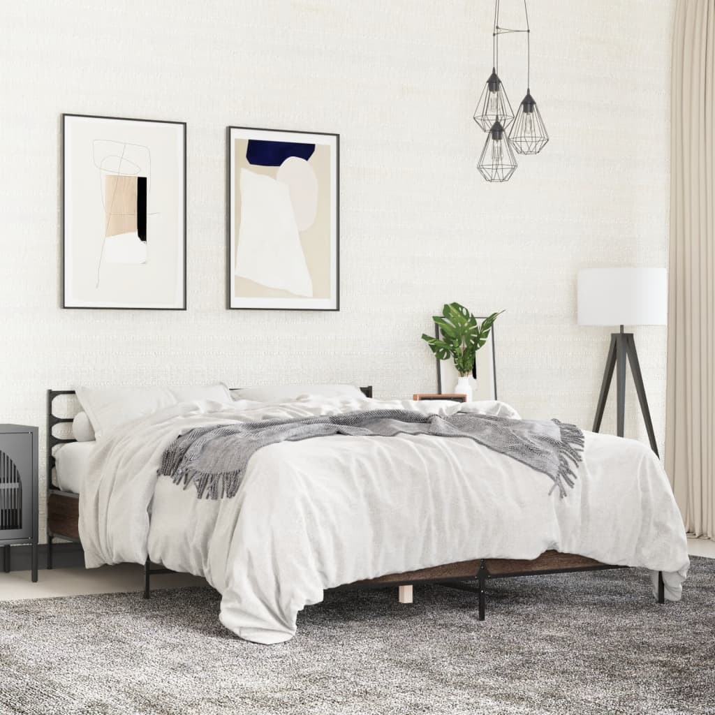 Bedframe Brown Oak 150x200cm King Size