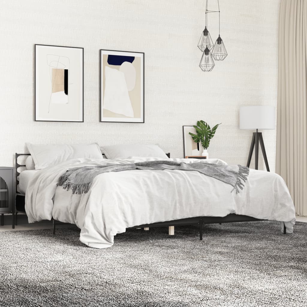 Bedframe Black 180x200cm Super King