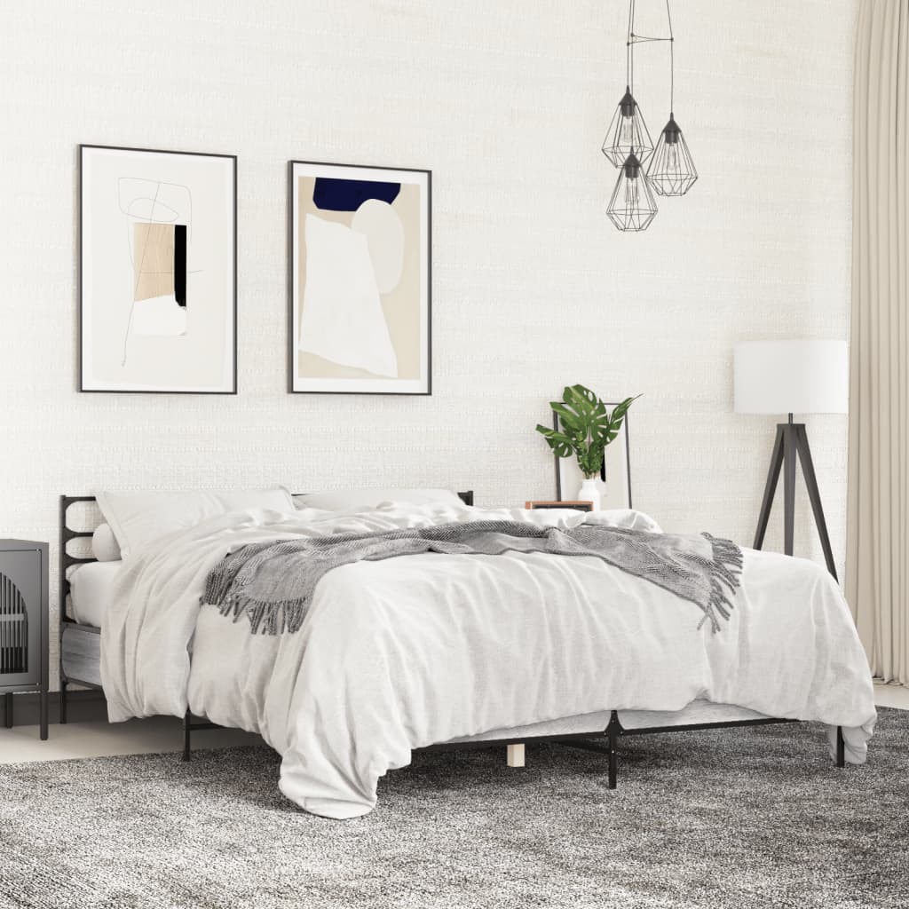 Bedframe Grey Sonoma 120x190cm Small Double