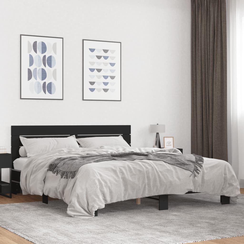 Bedframe Black 200x200cm