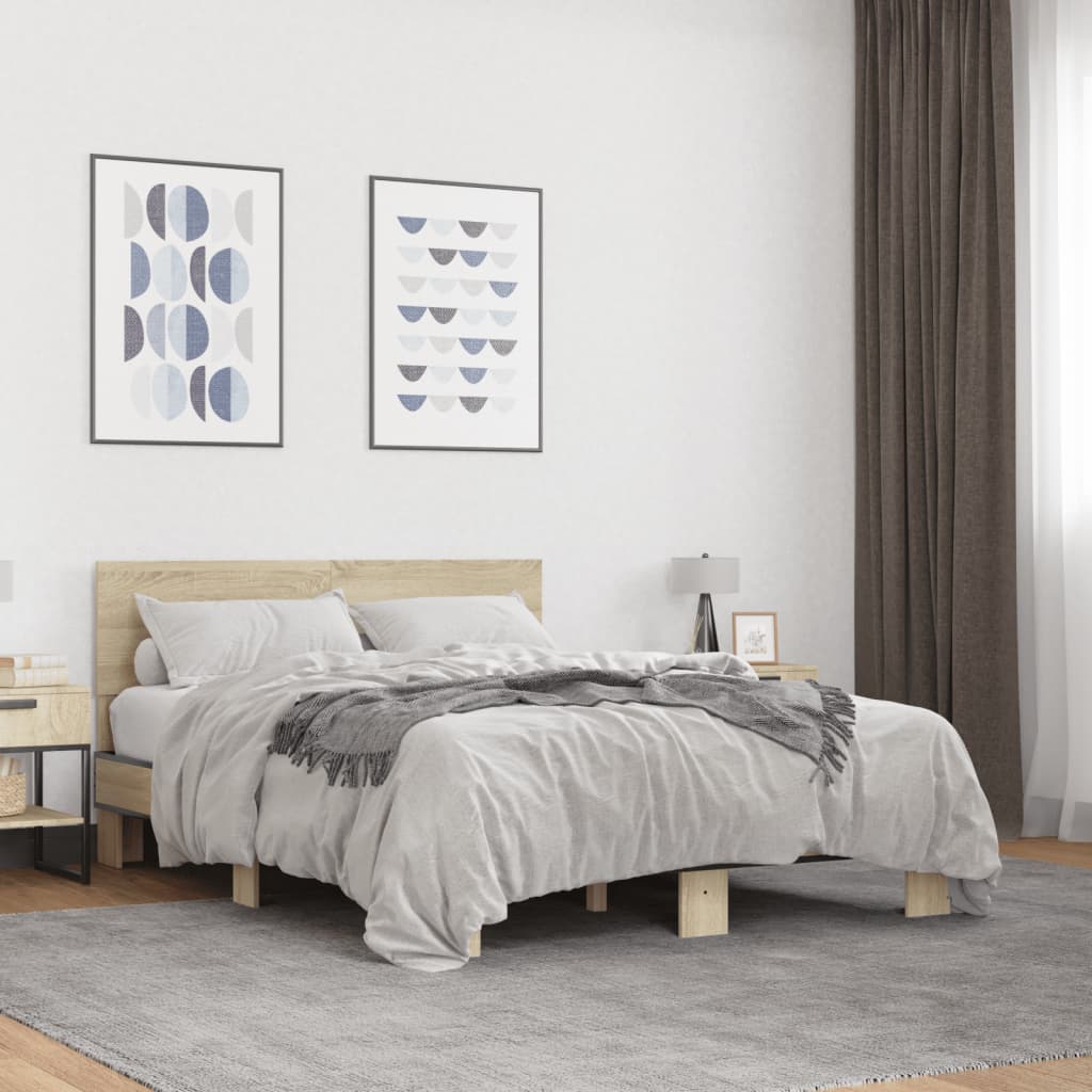 Bedframe Sonoma Oak 140x190cm