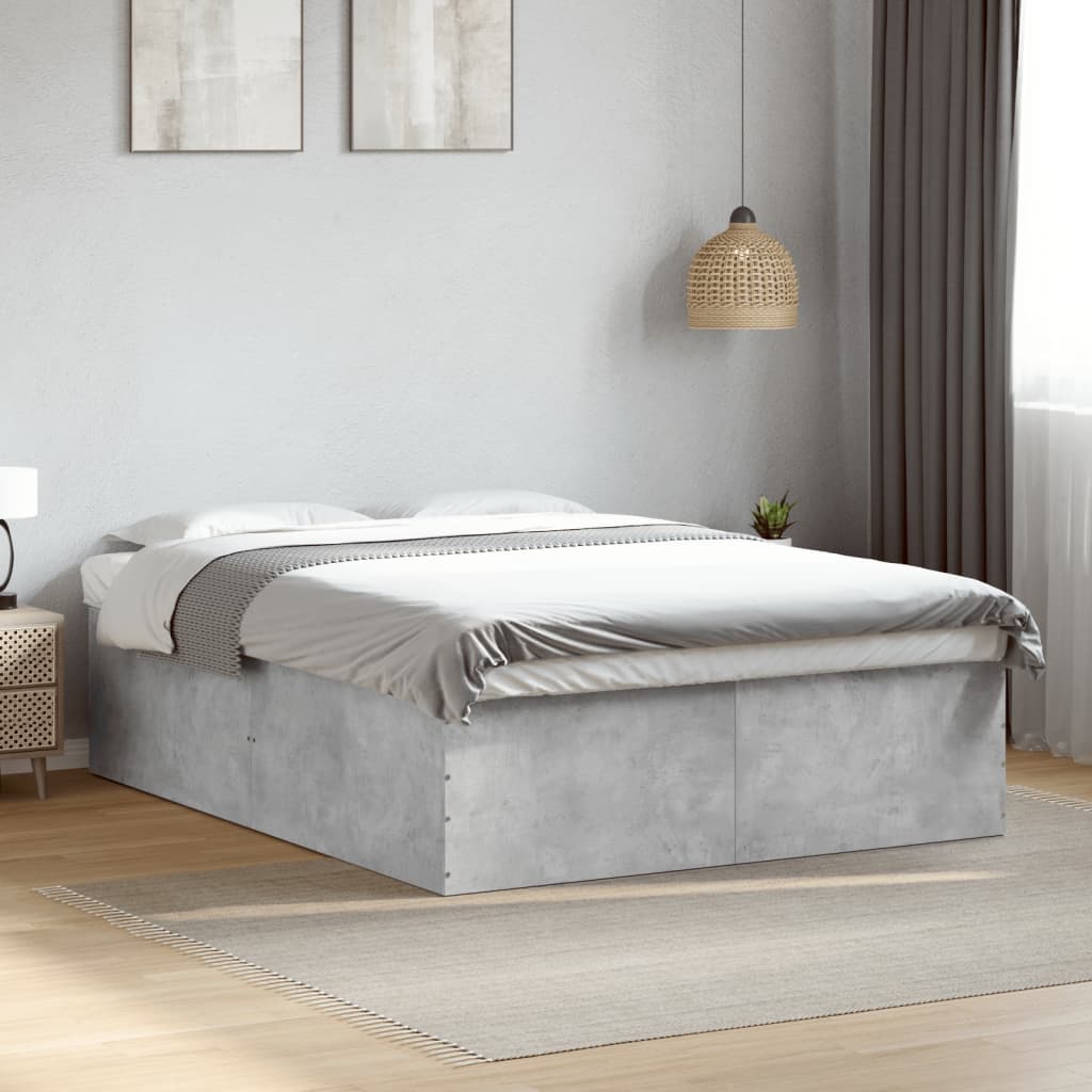 Bedframe Concrete Grey 150x200cm King Size