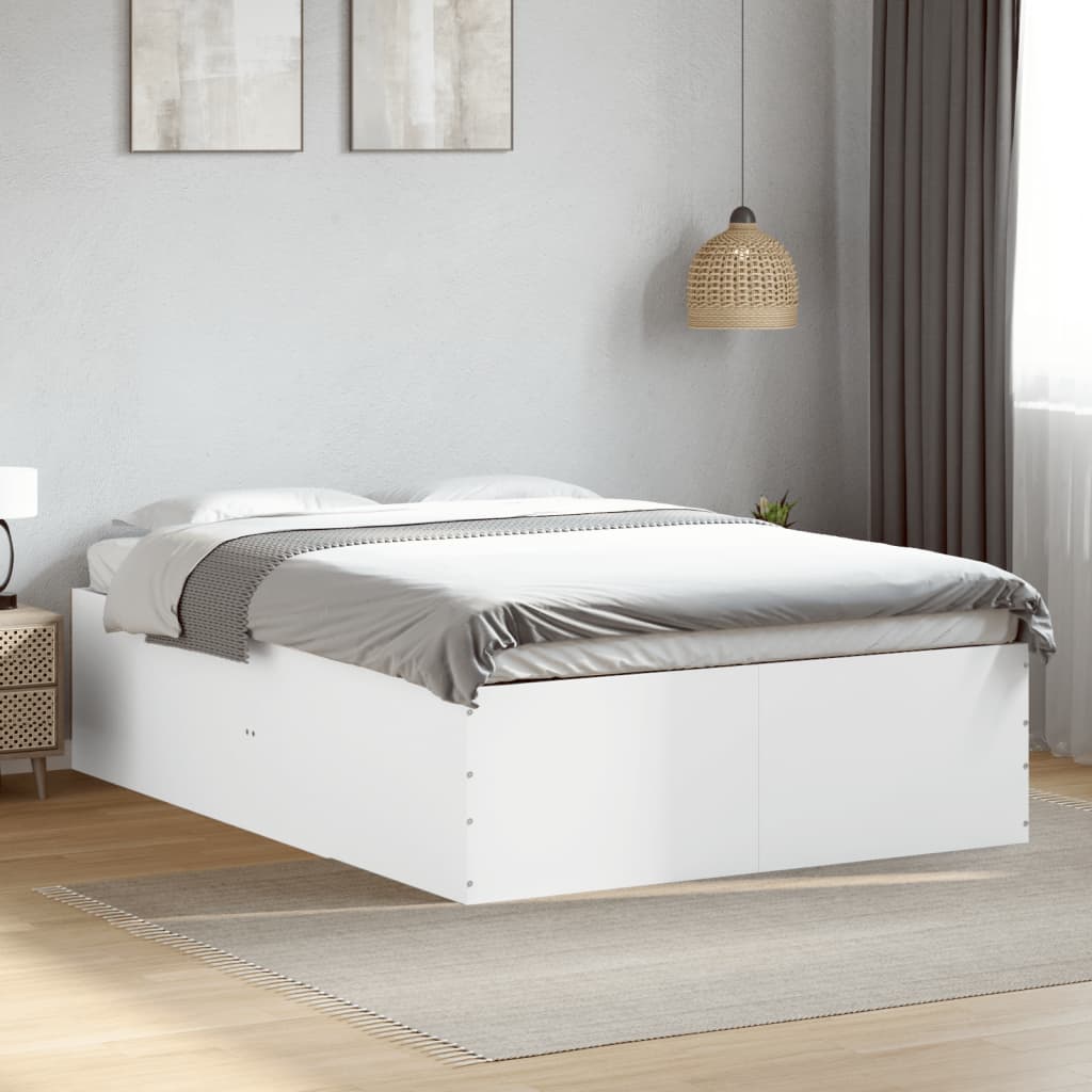 Bedframe White 120x190cm Small Double